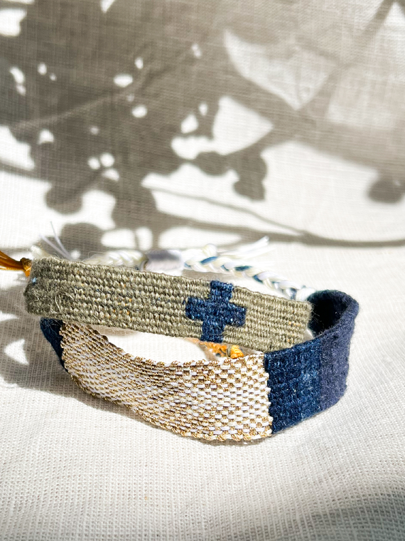 Bracelet LOOM N°187 handmade bracelet Myriam Balay Made in France SS22 duo