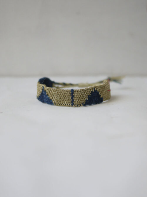 Myriam Balaÿ handloom bracelet 111 textile jewelry handmade bracelet cover