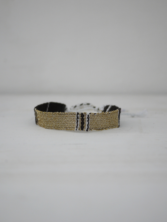 Myriam Balaÿ handloom bracelet 19 textile jewelry handmade bracelet cover