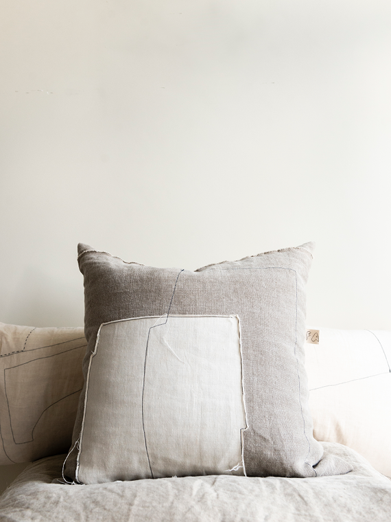 linen cushion white natural linen cushion nomad grey mud total 2