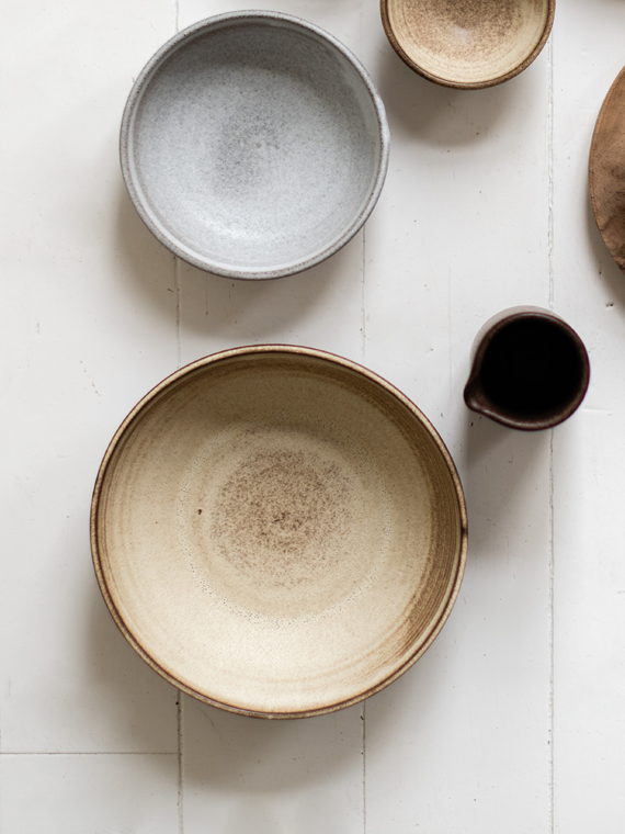 Handmade Ceramics keramiek kantoor bowl mini sand detail