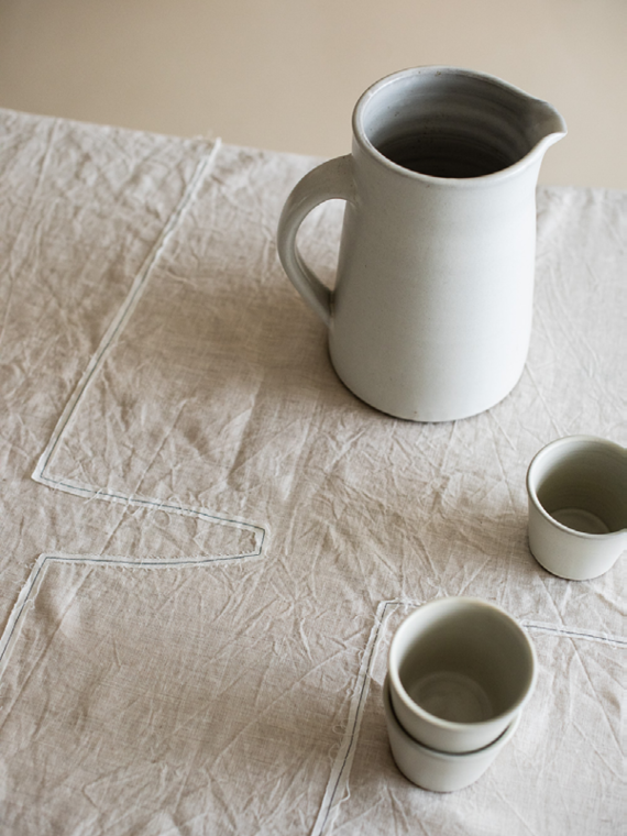handmade jug fant shop online linen tablecloth table linen natural table linen joy detail patch
