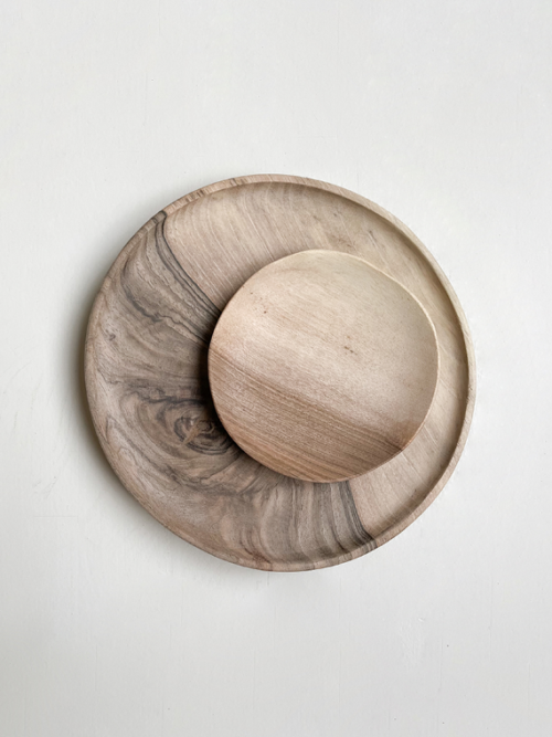 wooden tableware handmade tableware handmade wooden plate walnut wood plate big and small