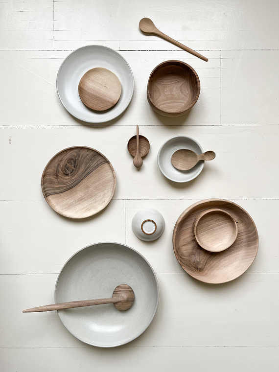 wooden tableware handmade tableware handmade wooden plate walnut wood plate small bowl big wooden family