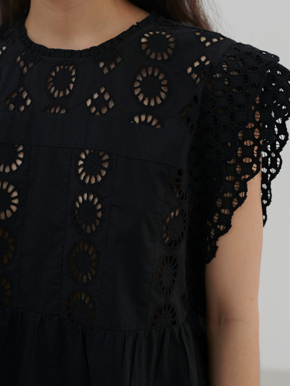 Astrid blouse skall studio shop online black detail