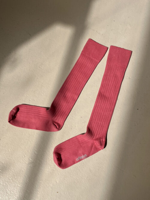 organic cotton socks collegien socks Rose Litchi