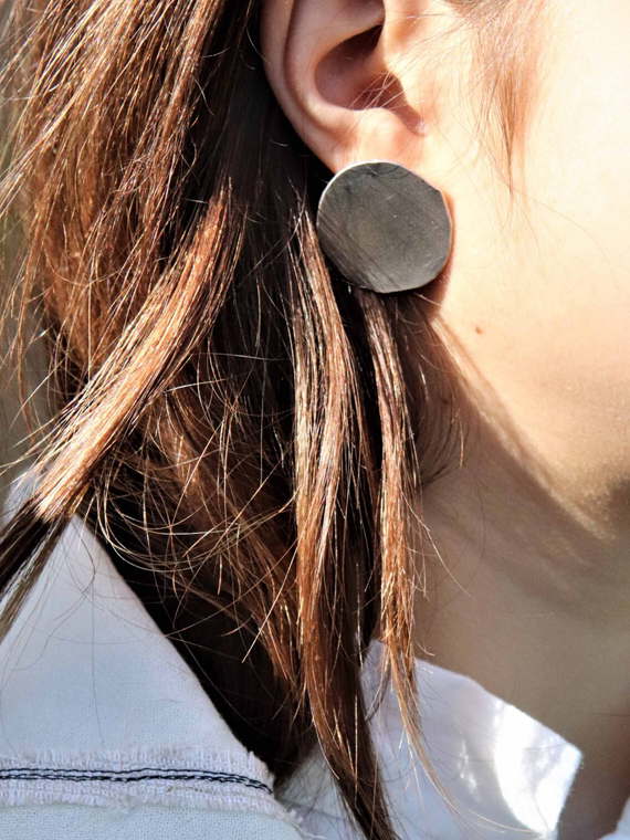 oxidized earrings moon earrings fant shop online medium