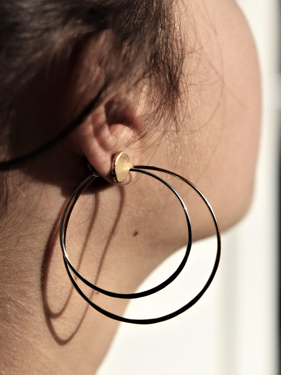 gold plated earrings moon earrings fant shop online small