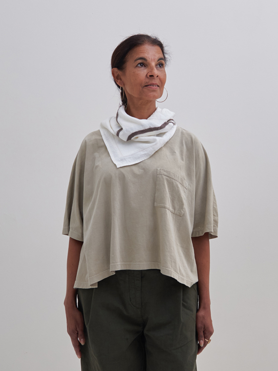 linen mini scarf fant shop online scarf embrace Belgian linen coconut