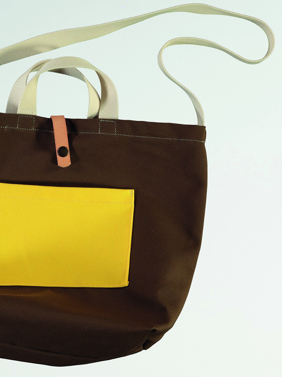girls of dust shop online X Canvas Shopper Bag Medium Brown Detail Front