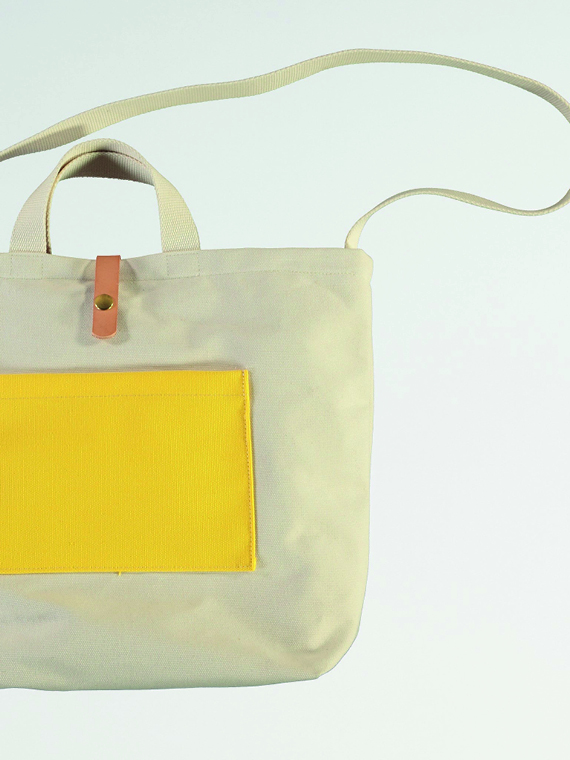 girls of dust shop online X Canvas Shopper Bag Medium White Detail Front