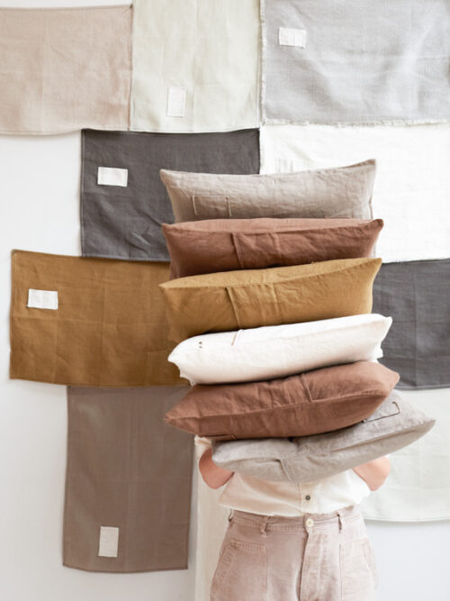 linen cushions belgian linen fant cushion sukha shop online natural pillows
