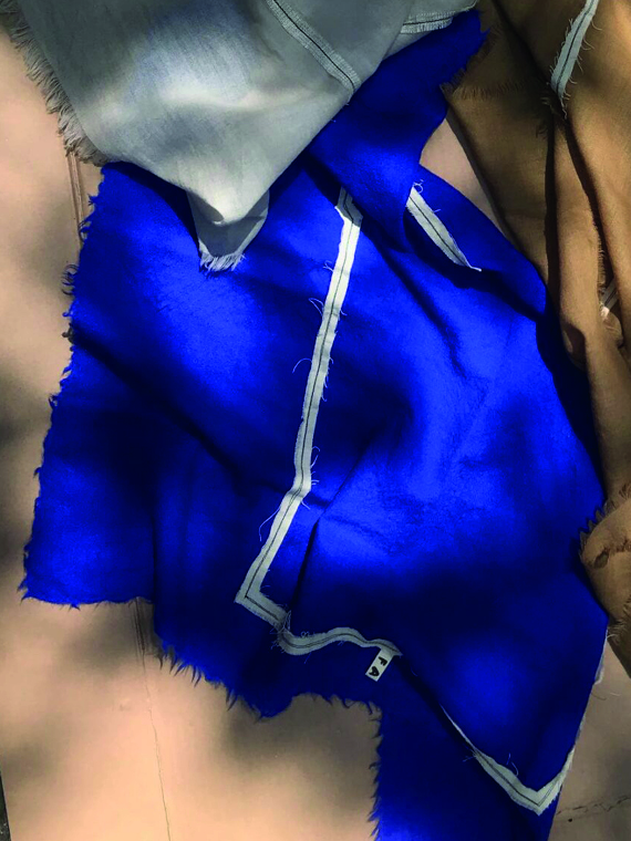 fant shop online woolen scarf mini human ultra blue