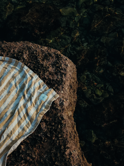 Porto Ercole Beach Towel / Plaid Nimu Roma Linen Beach Towels Linen Towel cover
