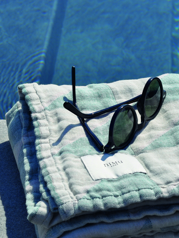 Ravello Beach Towel / Plaid Nimu Roma Linen Beach Towels Linen Towels Cover