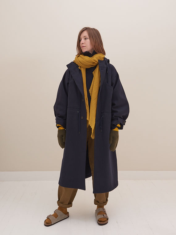 girls of dust shop online sailor trench navy wool woolen coat total look
