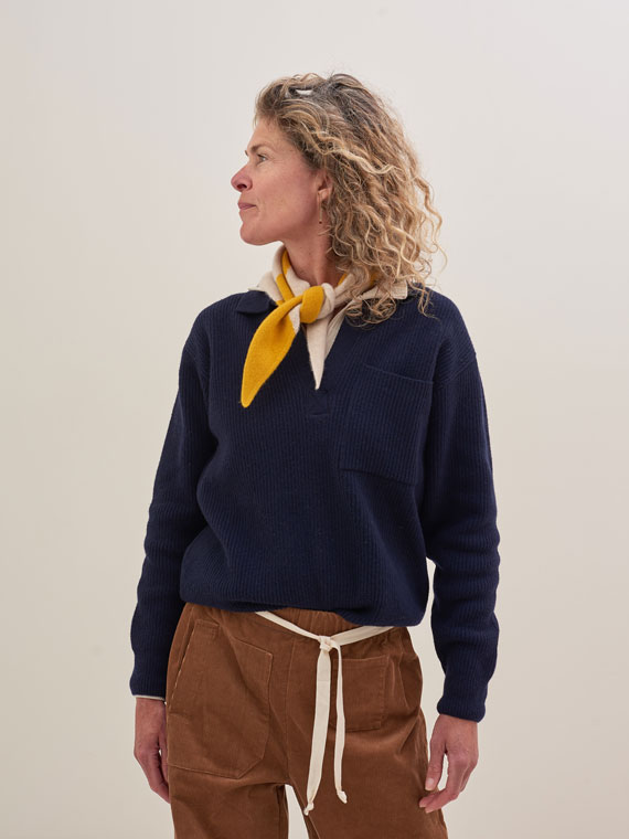 Buy Rugby Sweater Merino Wool Navy for €245,00