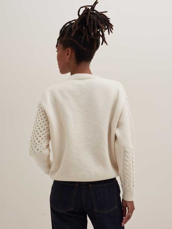 pomandere shop online knit sweater butter back