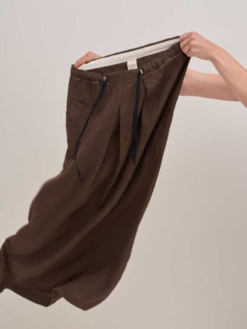 linen skirt fant shop online earth skirt chocolate cover