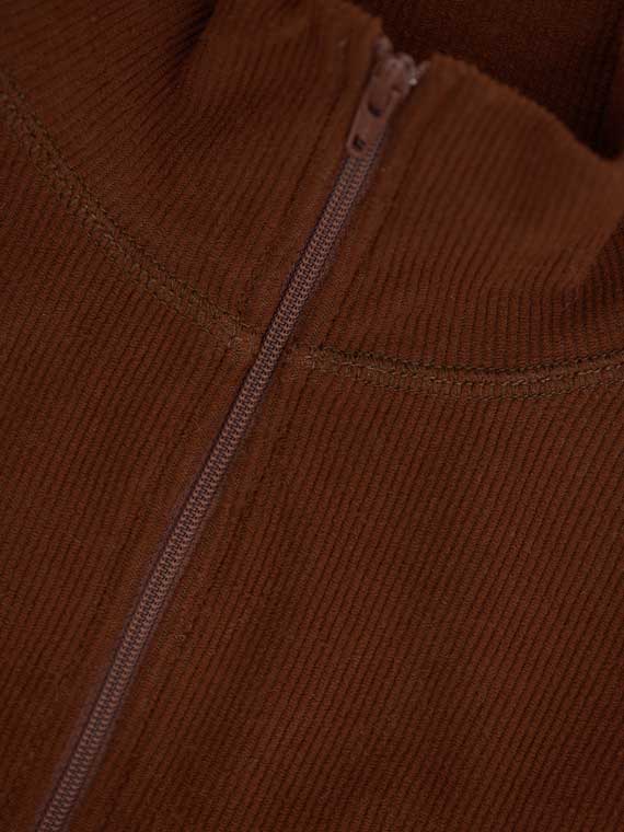 girls of dust shop online zipper pullover RIB PELUCHE CAPUCCINO detail
