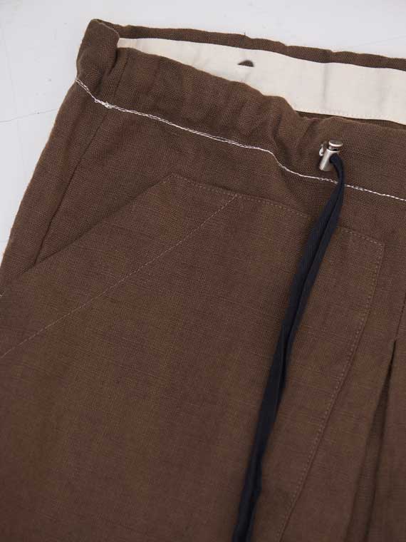 linen skirt fant shop online earth skirt chocolate detail