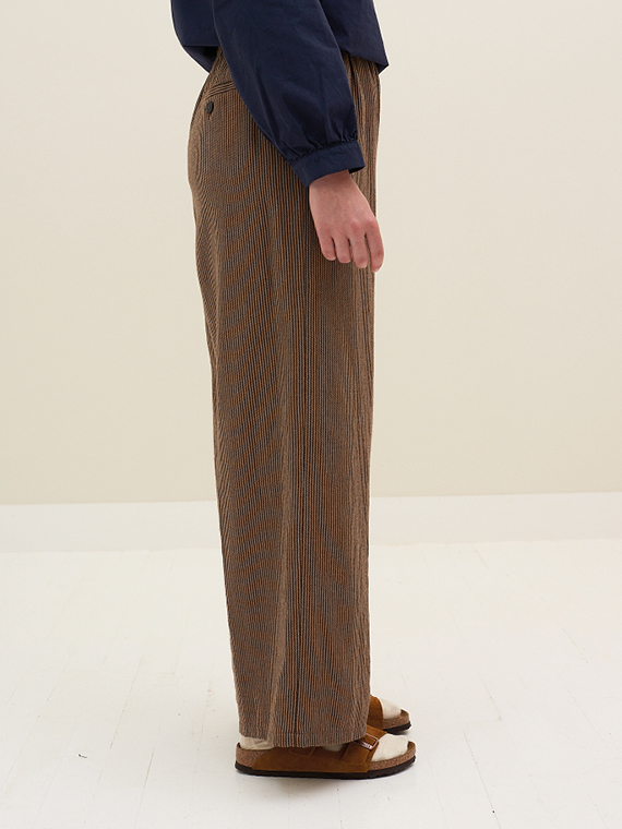 pomandere shop online pomandere broek woolen pants stripe medium side
