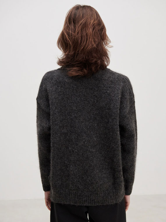 skall studio shop online lucy knit dark grey back straight