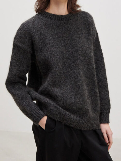 skall studio shop online lucy knit dark grey cover