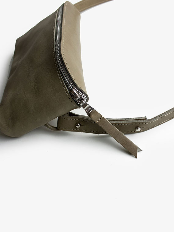 puc bags fanny pack M eco leather handmade bag mud