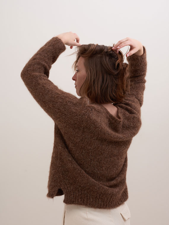 alpaca sweater woolen sweater Frida fant shop online back move