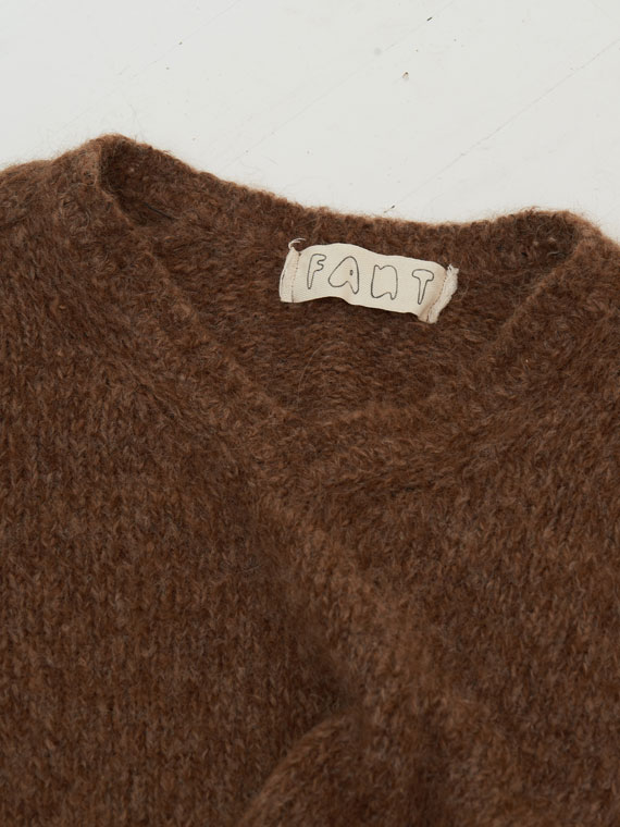 alpaca sweater woolen sweater Frida fant shop online detail neck