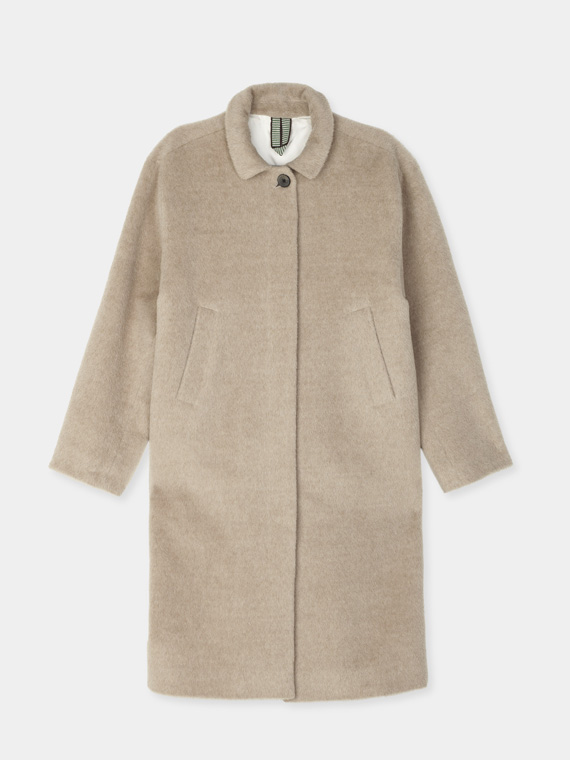 Noor coat woolen coat aiayu shop online macchiato packshot front