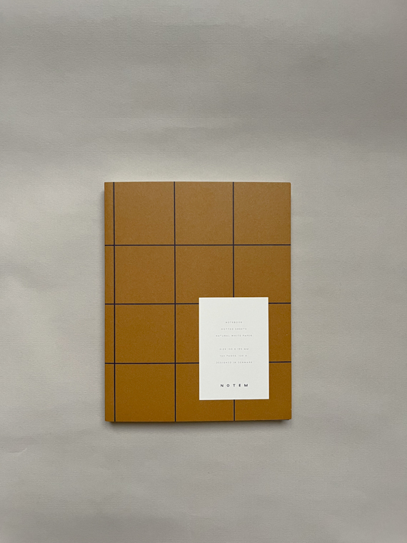 Notem flat lay notebook medium ochre dots