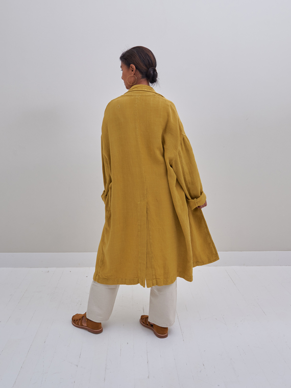 pomandere jacket honey pomandere shop online linen coat back