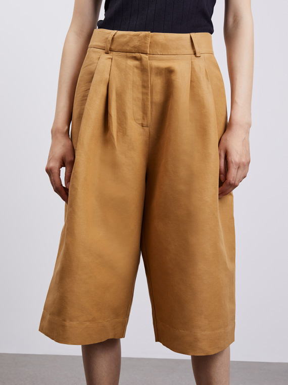skall studio shop online muto shorts golden brown