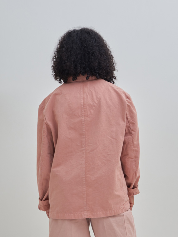 girls of dust shop online G.O.D BLAZER CRISPY COTTON OLD ROSE cotton blazer detail back