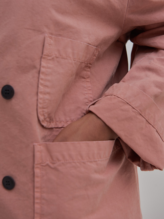girls of dust shop online G.O.D BLAZER CRISPY COTTON OLD ROSE cotton blazer detail pocket