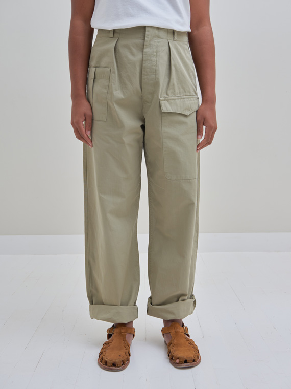 girls of dust shop online ripstop cotton guerrilla pants silver green medium front