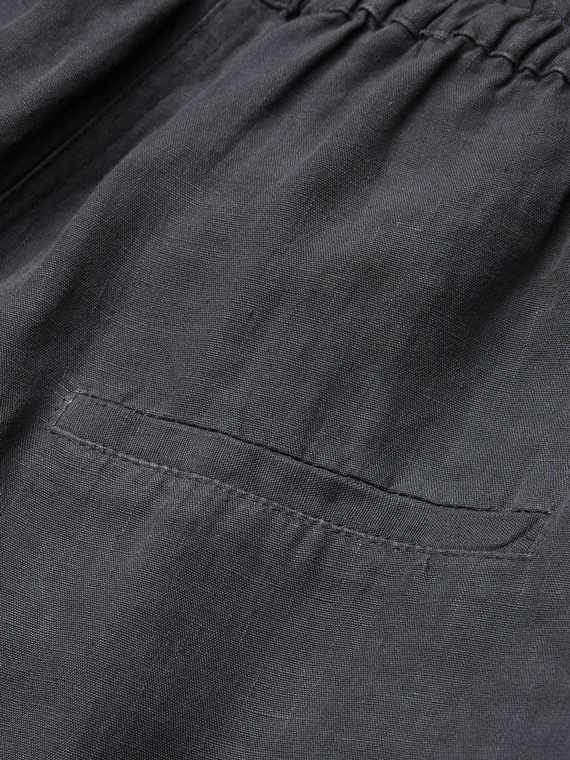 skall studio shop online emi pants antracit linen pants packshot detail fabric