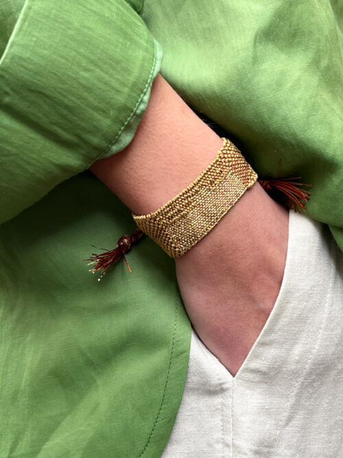 Manchette LOOM N°291 Myriam Balaÿ handloom bracelets cover