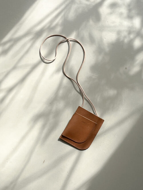 handmade mini bag Puc Haarlem cognac mini XS