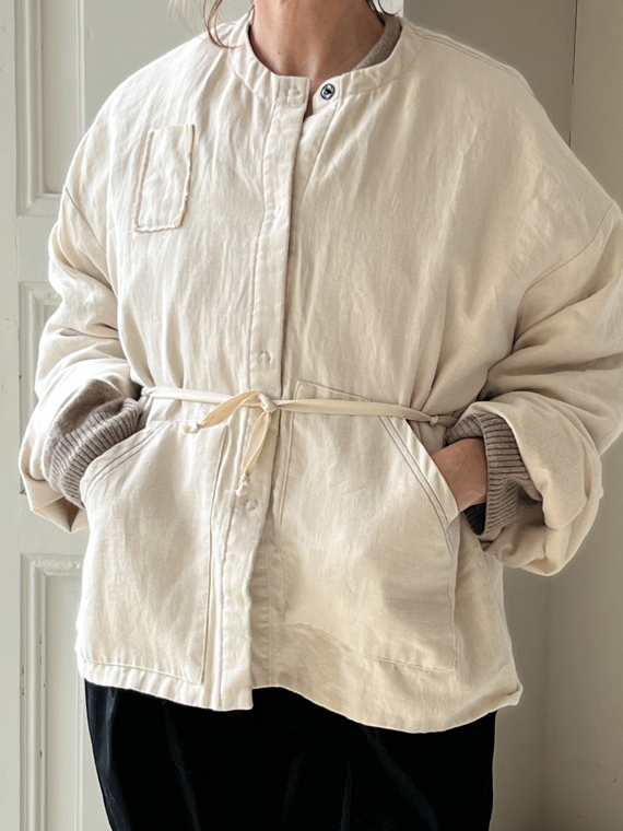 linen jacket fant candice belgian linen organic cotton molton cover