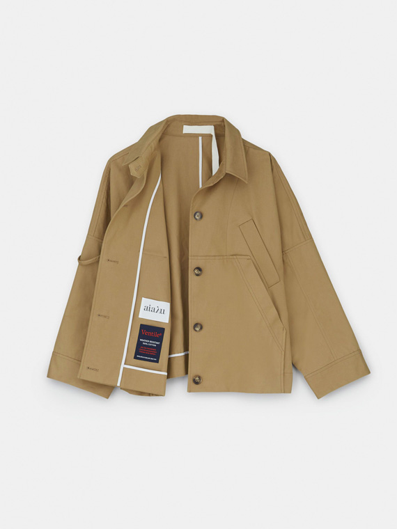 aiayu shop online Jules jacket ventile cotton cotton jacket packshot inside