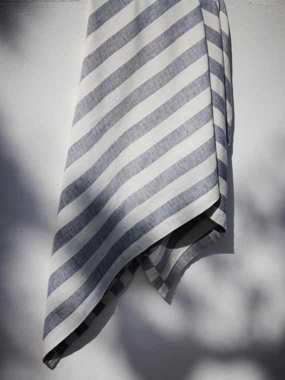 Nimu Roma beach towels plaids linen beach towels cotton towels Portofino detail 2