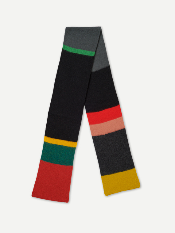 brushed uneven stripe scarf multicolour jo gordon shop online packshot