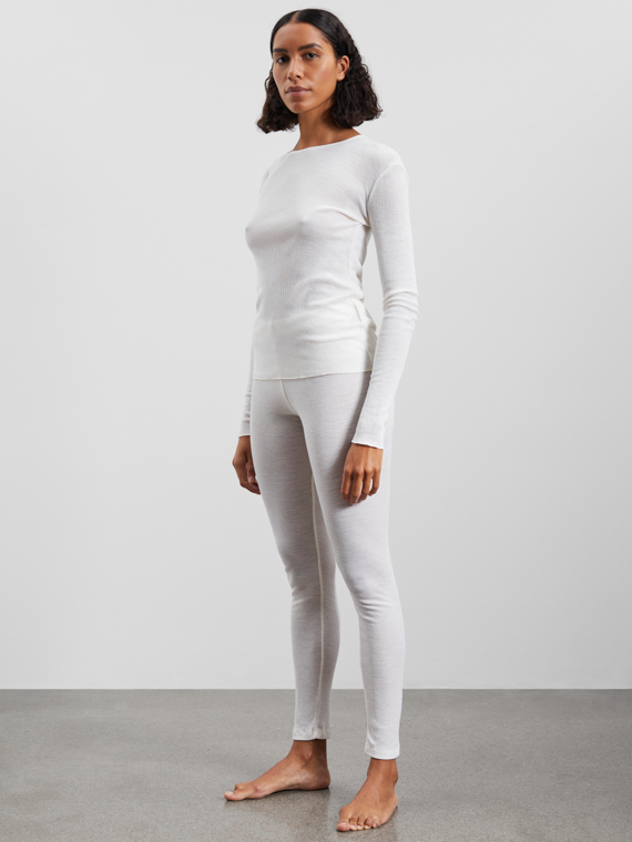 Amy blouse off white merino top merino wool skall studio shop online