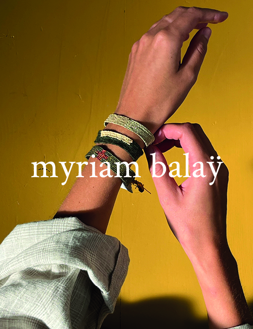 Myriam balay handloom bracelets handmade made in france