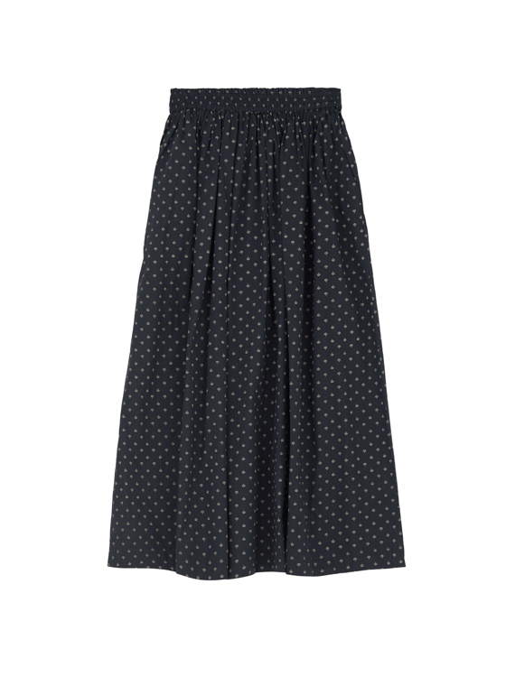 skall studio shop online dagny skirt allistair print midnight beige packshot