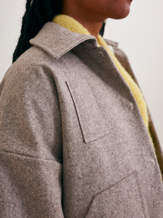 fant jacket Maiden woolen jacket woolen coat fant shop online smoke detail