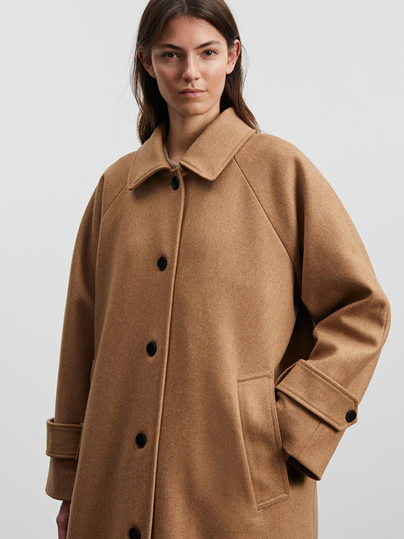 Skall Studio shop online Macy coat dark tan camel coat woolen coat cover